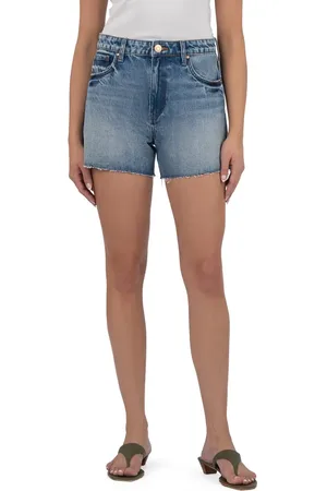 Kut From The Kloth Taylor High Waist Denim Shorts in at Nordstrom, Size 14