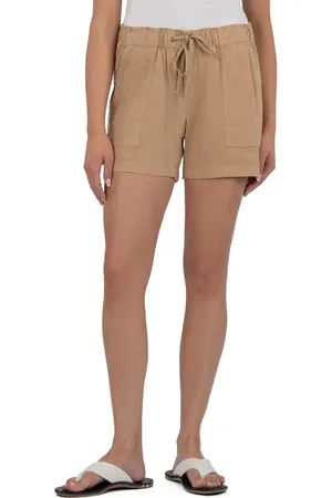 Kut From The Kloth Katana Drawstring Linen Blend Shorts in at Nordstrom, Size X-Small