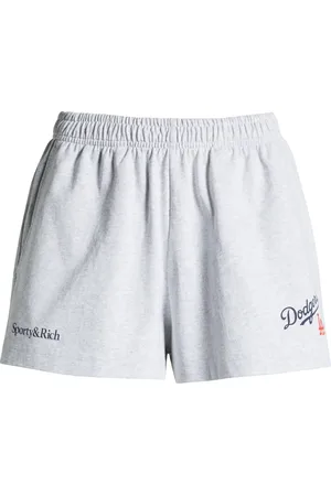 Sporty & Rich Dodgers Serif Disco Graphic Sweat Shorts in at Nordstrom, Size X-Large