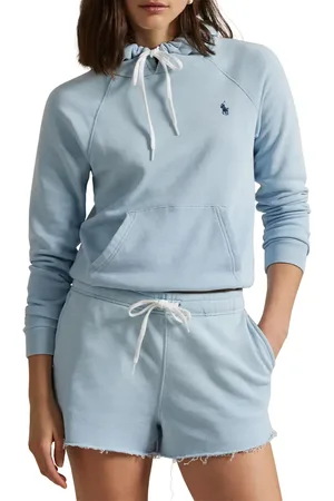 Ralph Lauren Raglan Sleeve Crop Hoodie in at Nordstrom, Size Xx-Large