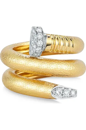 David Webb Diamond Nail Bypass Ring in at Nordstrom, Size 6.5