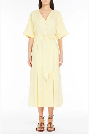 Max Mara Linen Shirtdress in at Nordstrom, Size 4