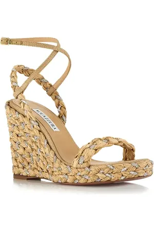 Aquazzura Costeria Wedge Sandal in at Nordstrom, Size 6.5Us