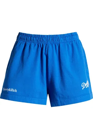 Sporty & Rich Dodgers Serif Disco Graphic Sweat Shorts in at Nordstrom, Size Medium