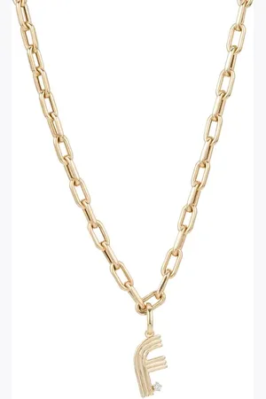 Adina Reyter Initial Diamond Pendant Necklace in at Nordstrom, Size 16
