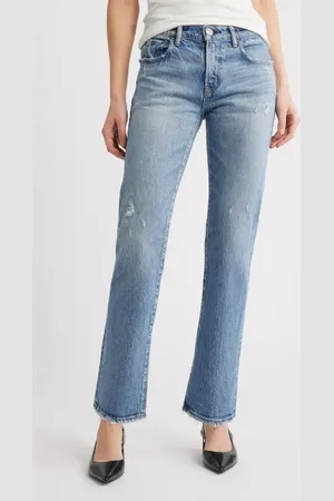 Moussy Farmingdale Slim Straight Leg Jeans in at Nordstrom, Size 28