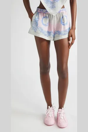 VERSACE Medusa Cameo Print Cover-Up Shorts in at Nordstrom, Size 10 Us