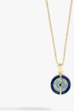 Alex And Ani Evil Eye Mantra Necklace in at Nordstrom