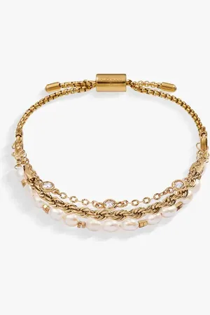 Alex And Ani Crystal Stranded Bracelet Set at Nordstrom, Size Small