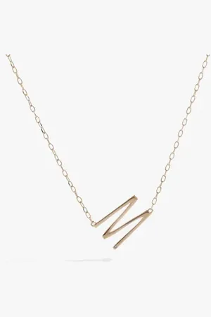 Alex And Ani Gold Elongated Initial Pendant Necklace in at Nordstrom
