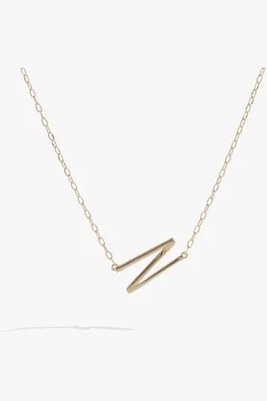 Alex And Ani Gold Elongated Initial Pendant Necklace in at Nordstrom