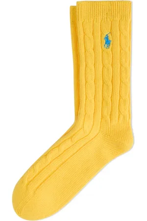 Ralph Lauren Seasonless Cable Crew Socks in at Nordstrom, Size 9