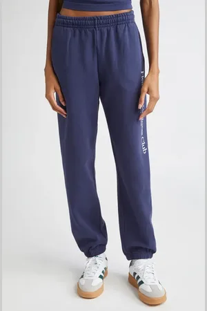 Sporty & Rich Health & Wellness Club Cotton Graphic Sweatpants in at Nordstrom, Size Small