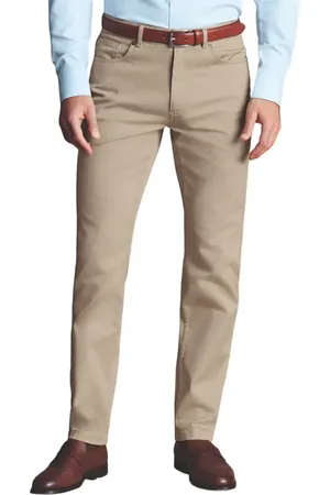 Charles Tyrwhitt Twill Slim Fit 5 Pocket Jeans in at Nordstrom, Size 34