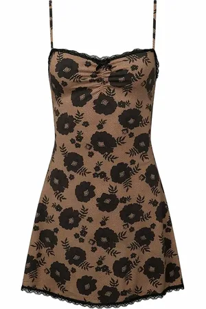WeWoreWhat Lace Trim Slip Dress in at Nordstrom, Size Large