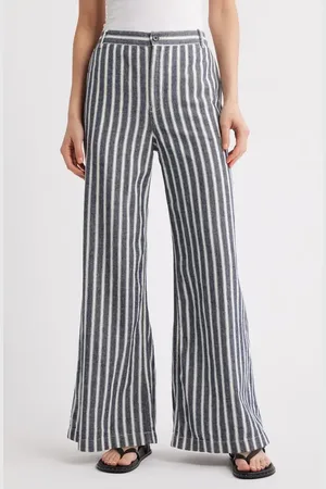 Madewell Zoe Relaxed Fit Wide Leg Linen & Cotton Pants in at Nordstrom, Size 6