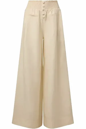 WeWoreWhat Button Front Palazzo Pant in at Nordstrom, Size X-Small