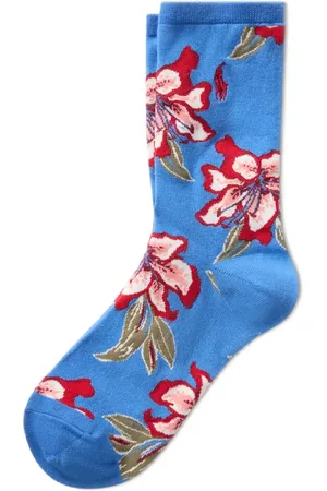 Ralph Lauren Royal Bloom Floral Crew Socks in at Nordstrom, Size 9