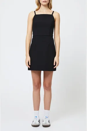 French Connection Whisper Square Neck Minidress in at Nordstrom, Size 14
