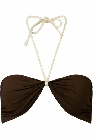 WeWoreWhat Rope Tie Halter Bikini Top in at Nordstrom, Size X-Small