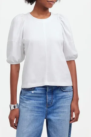 Madewell Puff Sleeve Cotton T-Shirt in at Nordstrom, Size X-Small