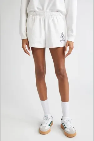 Sporty & Rich Crown Country Embroidered Cotton Disco Shorts in at Nordstrom, Size X-Small