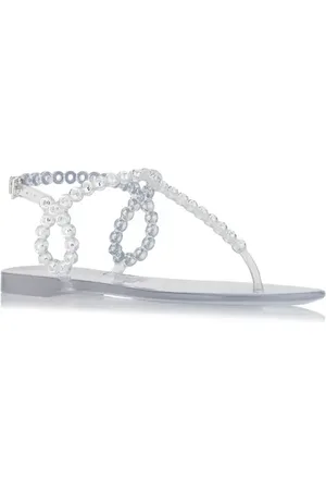 Aquazzura Almost Bare Crystal Jelly Sandal in at Nordstrom, Size 6Us