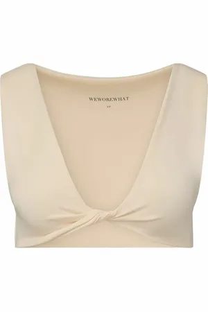 WeWoreWhat Twist Front Bra Top in at Nordstrom, Size X-Large