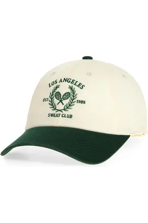 American Needle Sweat Club Cotton Baseball Cap in Ivory /Dark Green at Nordstrom