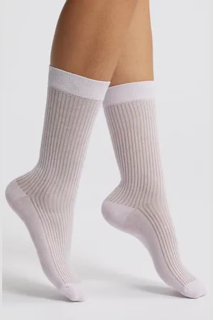 Casa Clara Prep Rib Crew Socks in at Nordstrom