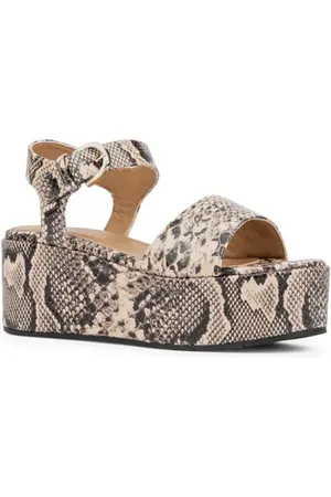 Aquatalia Dinah Water Repellent Ankle Strap Platform Wedge Sandal in at Nordstrom, Size 6