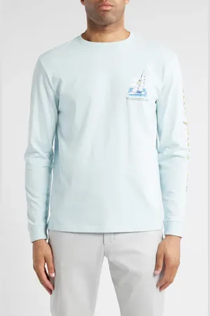 Vineyard Vines Painted Sailboat Race Long Sleeve Graphic T-Shirt in at Nordstrom, Size X-Large