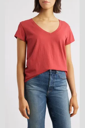 ALEX MILL V-Neck Cotton T-Shirt in at Nordstrom, Size Small