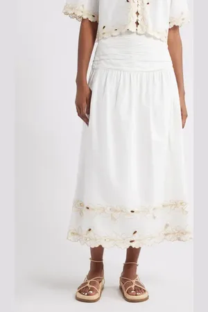 Rails Sol Embroidered Eyelet Cotton Skirt in at Nordstrom, Size Xx-Small