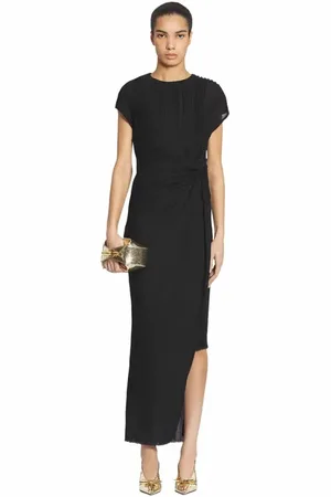 Lanvin ASYMMETRICAL PLEATED DRESS in at Nordstrom, Size 38 Eu