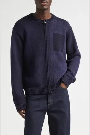 J.W.Anderson Washed Zip-Front Cardigan in at Nordstrom, Size Small