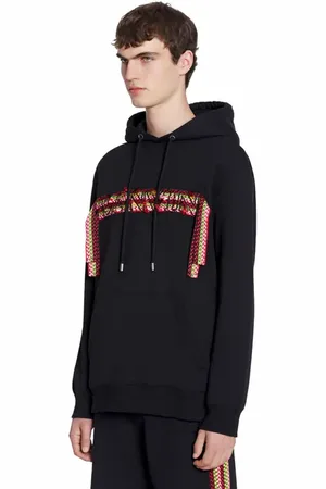 Lanvin OVERSIZED HOODIE CURBLACE in at Nordstrom, Size Medium Eu