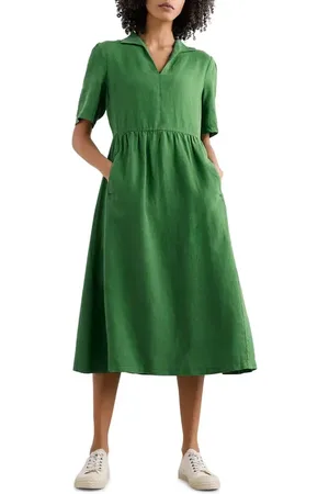 Seasalt Cornwall Fen Linen Midi Dress in at Nordstrom, Size 16 Us