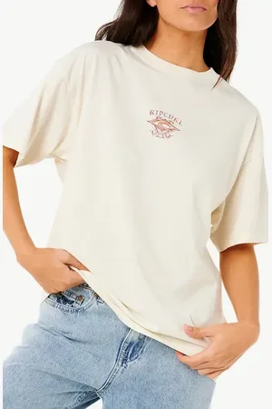 Rip Curl Butterfly Heritage Oversize Cotton Graphic T-Shirt in at Nordstrom, Size Xx-Small