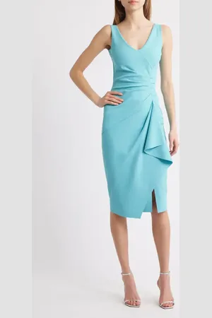 CHIARA BONI Kloty Ruched Midi Dress in at Nordstrom, Size 2