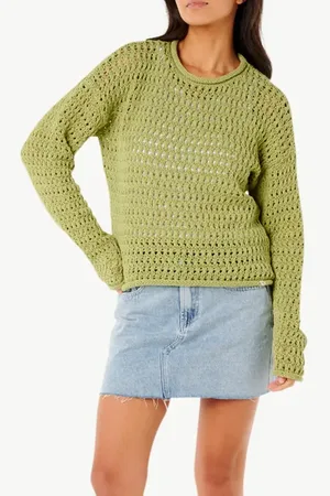 Rip Curl Cala Nights Pointelle Sweater in at Nordstrom, Size Xx-Small
