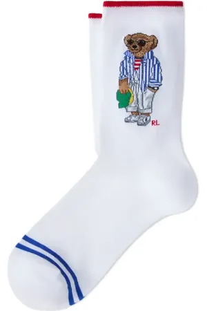 Ralph Lauren Spring Polo Bear Crew Socks in at Nordstrom, Size 9