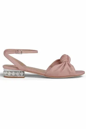 Allegra James Mina Leather Knot Sandal in at Nordstrom, Size 6.5