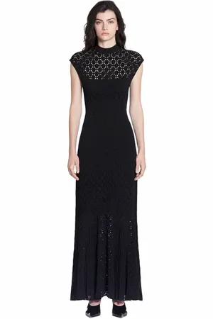 Lanvin LONG DRESS IN LACE EFFECT KNIT in at Nordstrom, Size Large Eu