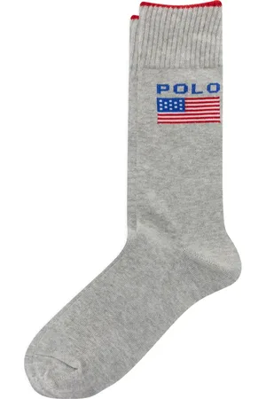 Ralph Lauren Polo with American Flag Crew Socks in at Nordstrom, Size 9