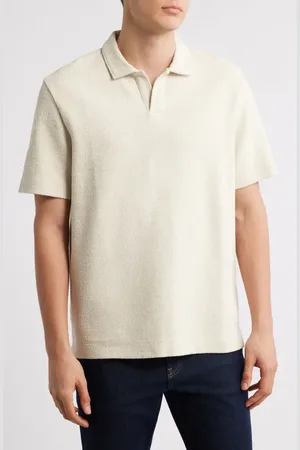 HUGO BOSS Pye Textured Johnny Collar Polo in at Nordstrom, Size Medium