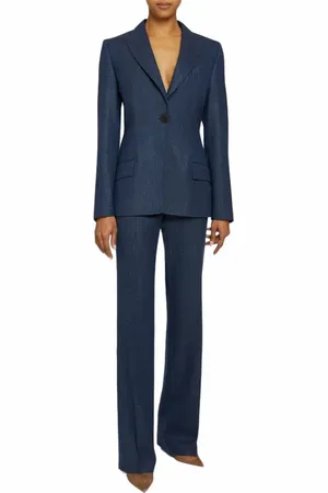 Santorelli PRIMA Straight Leg Pant in Loro Piana Merino Wool in at Nordstrom, Size 12