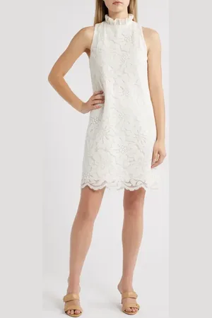Anne Klein Floral Lace Shift Dress in at Nordstrom, Size 12