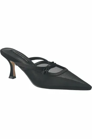 French Connection Mesh Toe Kitten Heel in at Nordstrom, Size 7