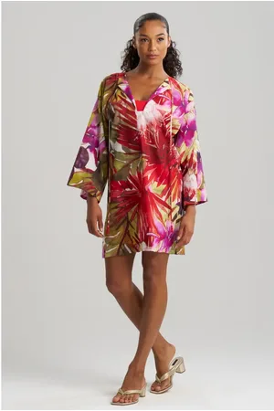 Natori Rainforest cover-up Tunic with Tassels in at Nordstrom, Size Large L